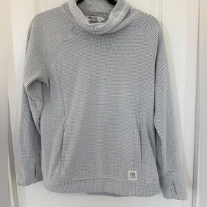 Outdoor Research Light Gray Thermal Funnel Neck Sweater